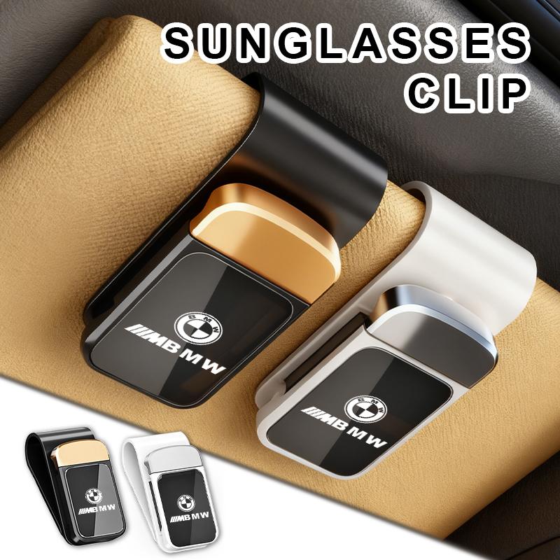 HBSW4 Car Sun Visor Sunglasses Holder Storage Glasses Card Clip For BMW 1 3 5 7 Series M F01 F20 F10 F13 E52 E53 E60 E93
