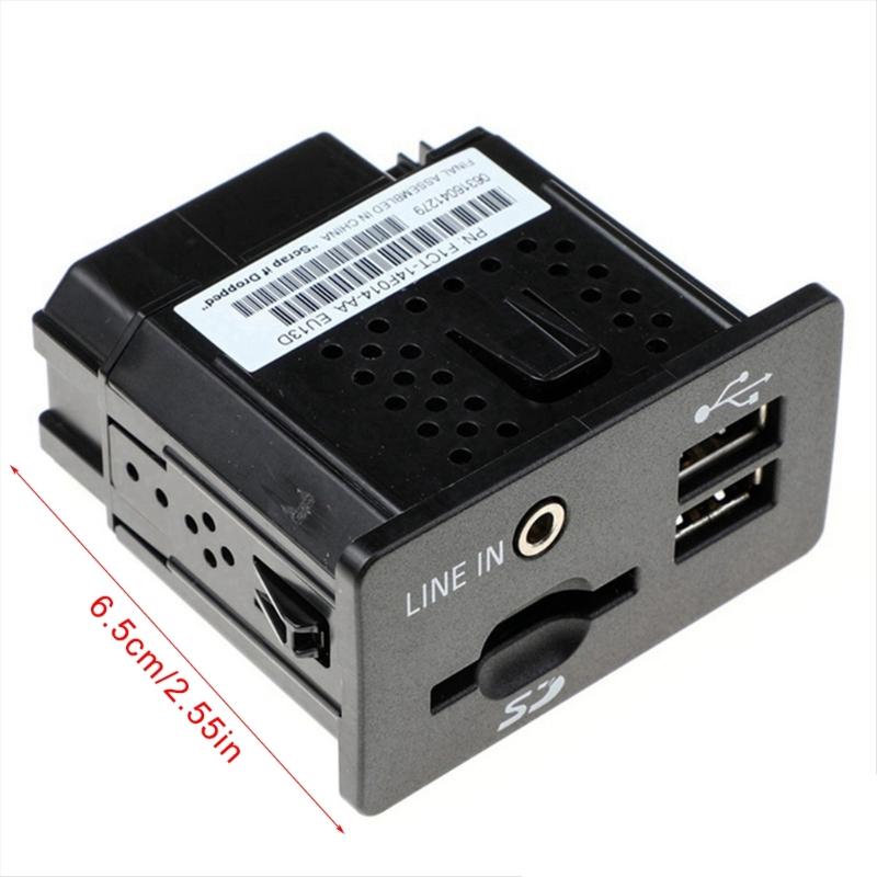 USB-розетка для игрока Автоаксессуары Интерфейс AUX USB-порт со считывателем карт Запчасти для ремонта автомобиля для TRANSIT