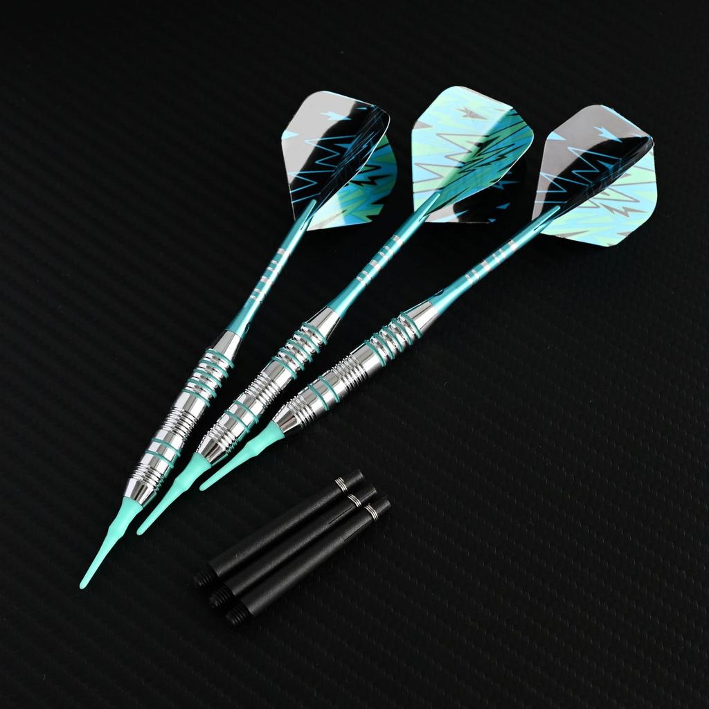 Soft Tip Darts Set  Aluminum Shaft Professional Darts Plastic Tip Sets 2BA Replacement Tips
