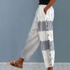 Модные женские брюки в клетку с цветными блоками в стиле пэчворк, резиновая талия на щиколотке, большие размеры