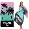 Пляжное полотенце с кокосовой пальмой, быстросохнущее, спортивное, большое полотенце, банное полотенце, водопоглощение