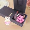 Packing Box Rose Bouquet Gift Box Ribbon Bow Simulated Rose Bundle  Mother's Day