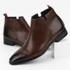 Plus Size Men's Shoes Polish Retro Chelsea Men's Boots Amazon Independent