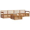 Outdoor Sofa Set 5 pcs Natural Solid Acacia Wood