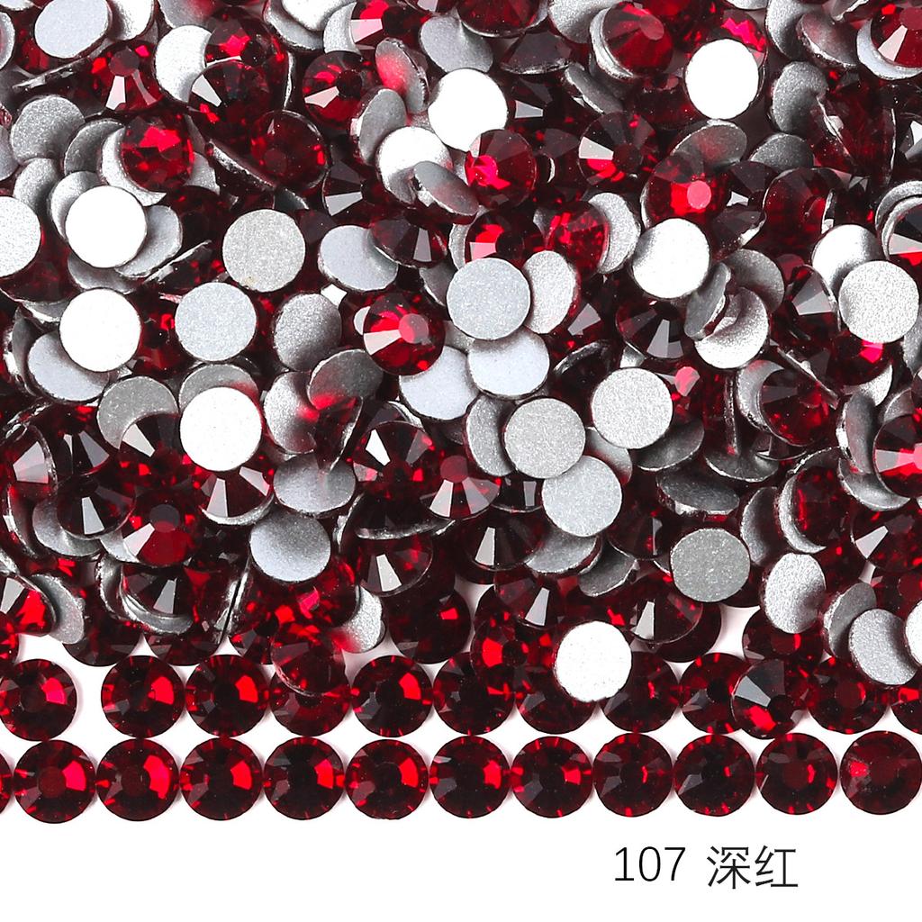 Круглый стеклянный страз DIY маникюр бриллиантовая ювелирка, наклейка-дрель для аксессуаров чехла мобильного телефона, хрустальное стекло плоское дно имитация бриллианта