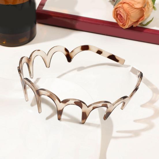 Женская повязка на голову, нескользящая, с зубчиками, из невыцветающего материала, повязка для волос, яркий цвет, головной убор для купания, аксессуар для волос