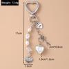 Alloy Love Heart Key Chain Shell Starfish Key Ring Pendants For Women Girls Handbag Decor Diy Handmade Jewelry Gifts