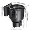 Car Cup Holder Expander Adapter Adjustable Base U-shaped Handle Slot Multi-functional Drink Holder Interior Accessories