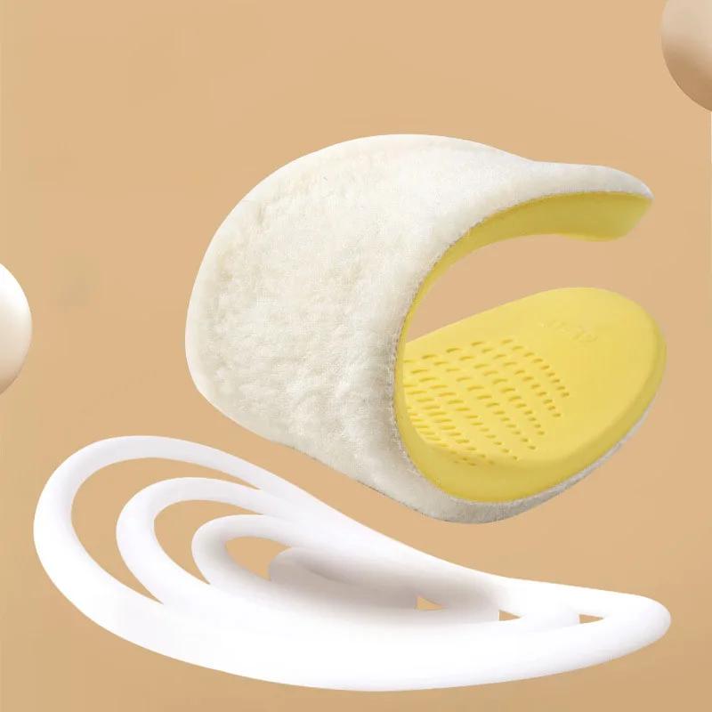 Мода 1 пара Кашемировые Самонагревающиеся Термо Спортивные Стельки Мужские/Женские Зимние Сохраняющие Тепло Плюшевая Поддержка Свода Мягкие Для Ног Против Запаха Подушечки для Обуви