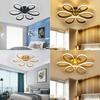 (Black Border) 58cm Petal-shaped Modern Ceiling Lamp