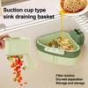 Корзина-сетка для раковины, сборник пищевых отходов, простая в установке, автоматический слив кнопочного типа, подвесная кухонная корзина для слива раковины