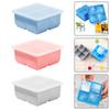 4 Grid Big Cube Jumbo Large Silicone Ice Cube with Sealing Cover Square Tray Mould Ice Cube Maker Cube Ice Mould Kitchen Accessories