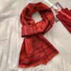 Knitted Scarf Club Event Embroidery Jacquard Logo Gifts Birthday Year China Red Scarf Scarf Knitted Shawl