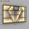 Industrial Wall-Mounted Wrought Iron Wine Rack for Bars & Restaurants - Creative Multifunctional Display Cabinet