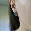 Silver Earrings with Natural Agate 3.252ct (2189848)