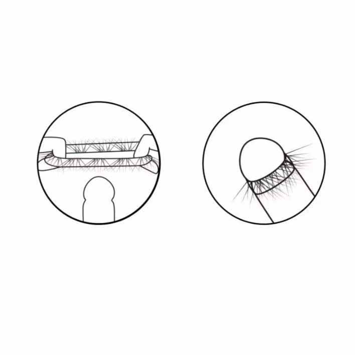 Natural Horsehair Silicone Cock Ring Set Pleasure Ring with Penis Enhancer for Men Delay Ejaculation Sensual Stimulation