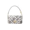 Сумка Bradshaw Monogram Color Block с клапаном и принтом логотипа, кожаная, под мышку, Багет, Сумка на плечо, Маленькая женская сумка 30T1G2BL0B-012