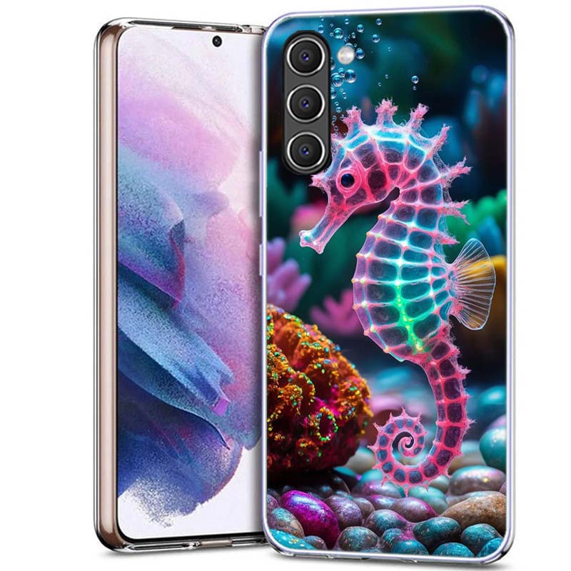 Морской конёк Подводная Фантазия Чехол для телефона для Samsung A54 A14 A24 A34 A17 A37 A57 A55 A35 A25 A15 A13 A23 A33 A53 A07 A05S A04S A03