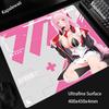Anime Girl 45x40CM Premium Gaming Mouse Pad Ultrafine Surface High Elastic Non-slip Bottom Mouse Mat Speed Mousepad Keyboard Mat