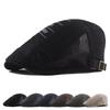 Summer Mesh Breathable Beret for Men Newsboy Caps Gatsby Painters Hats Driver Ivy Hat Gorro Hombre Boina