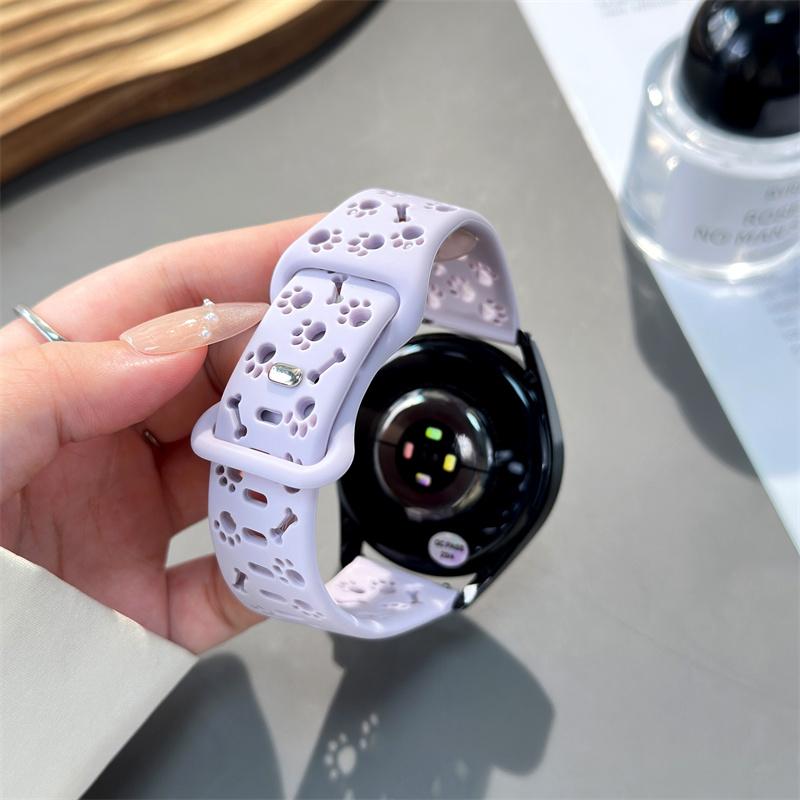 Гравированный ремешок для часов, мягкий дышащий спортивный ремешок 18/20/22 мм, совместимый с Amazfit Huawei Samsung oppo xiaomi