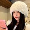 Warmer Plush Bucket Hat Temperament Anti-cold Basin Cap Elegant Winter Fisherman Hat Shopping
