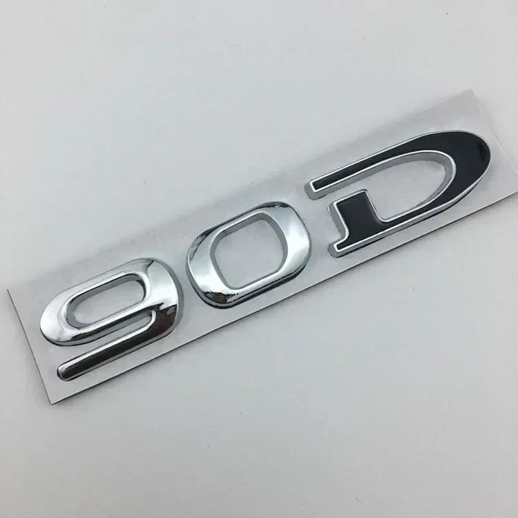 For Tesla MODEL 3 S X Y 75D 85D 90D 100D Rear Boot Trunk Tailgate Emblem Badge Sticker 3D Metal Car Styling Accessories