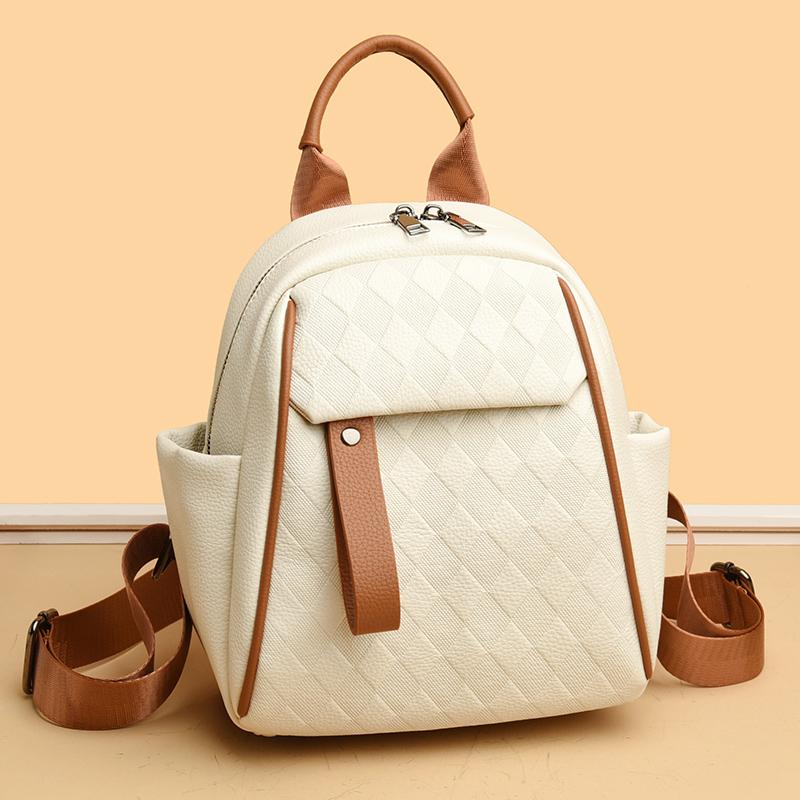 Рюкзак женский контрастный цвет дорожная сумка многофункциональная сумка через плечо