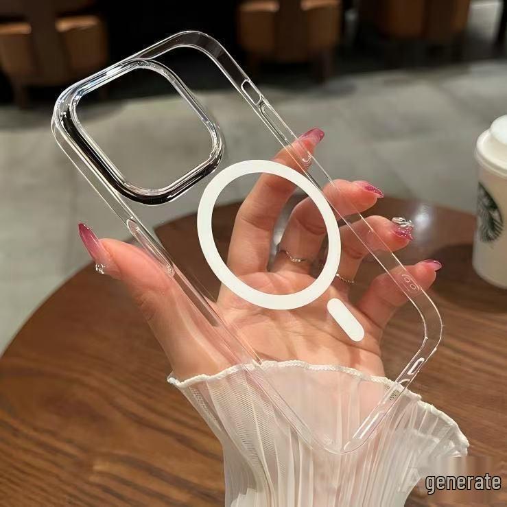 Магнитный прозрачный защитный чехол для iPhone 17 Pro, полное покрытие для iPhone 16