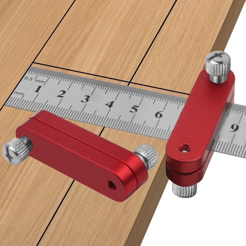 Positioning Limit Steel Ruler Positioning Block Adjustable Line Marking Gauge  Carpentry  DIY