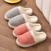 Cotton Slippers Women's Velvet Cotton Mop Winter New Warm Slippers Couple Cotton Shoes Non-slip Silent Wool Slippers Shoes