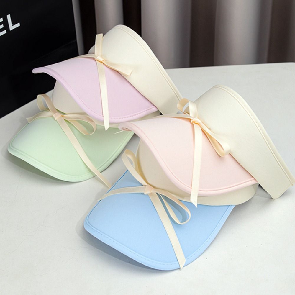 Bowknot Women Sun Hat Adjustable Sports Sun Hats Korean Style Visor Cap Summer