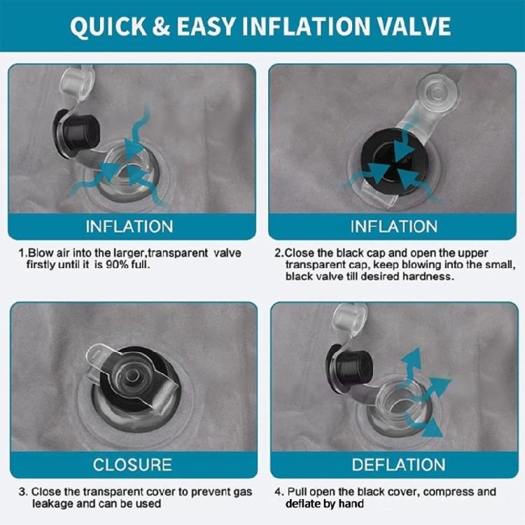 Надувная подушка-рампа для ног Многофункциональная поддерживающая подушка для подъема ног для восстановления, вождения, длительного сидения