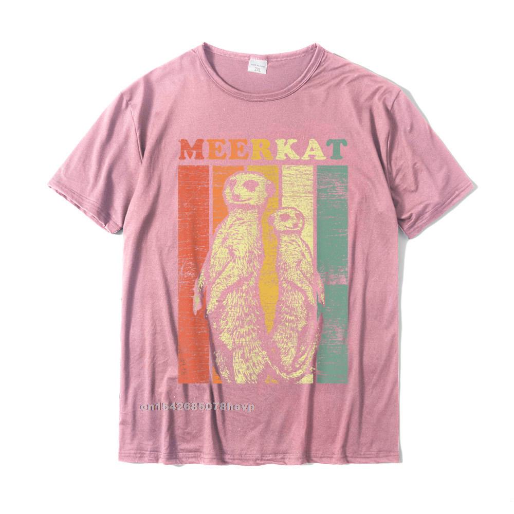Meerkat TShirt Vintage Retro Style Unisex Hip Hop Fashionable Tops T Shirt Cotton T Shirts Casual