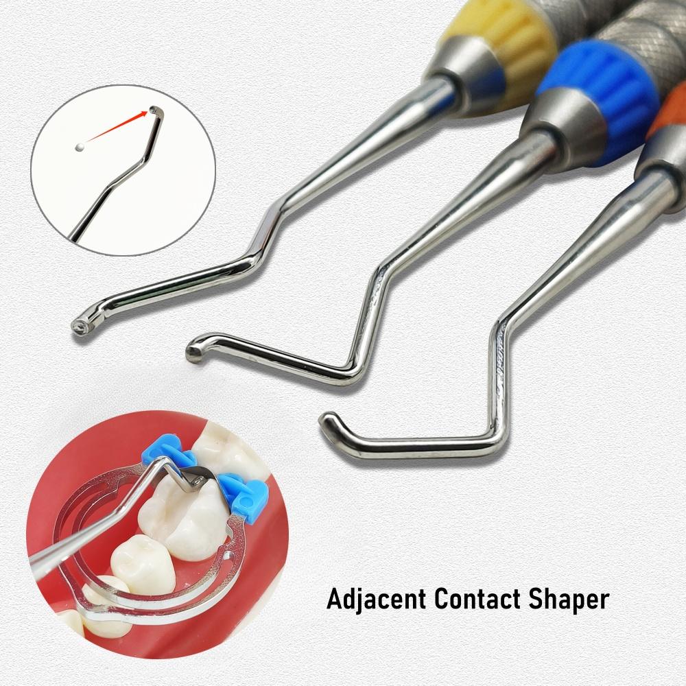 1 шт. стоматологический композитный наполнитель из смолы, контактный формирователь для плотного контакта в соседних стыках, шпатель для заполнения