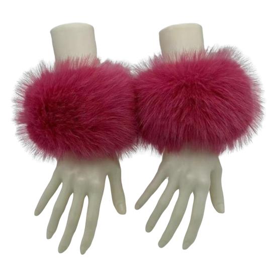 1 пара искусственных меховых напульсников, пушистые женские плюшевые манжеты, ветрозащитный тепловой аксессуар для курток и свитеров