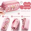 Transparent Pen Bag Waterproof Stationery Bag Large Capacity Pencil Box  School Supplies