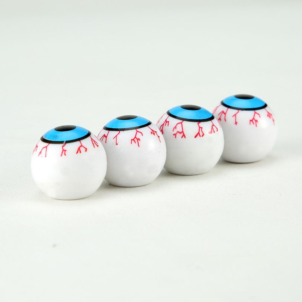 4Pcs Stem Caps Tire Valves Caps Universal Funny Big Eyes Eyeball Shape Plastic Car Stem Cover Valves Nozzles Auto Car Exterior