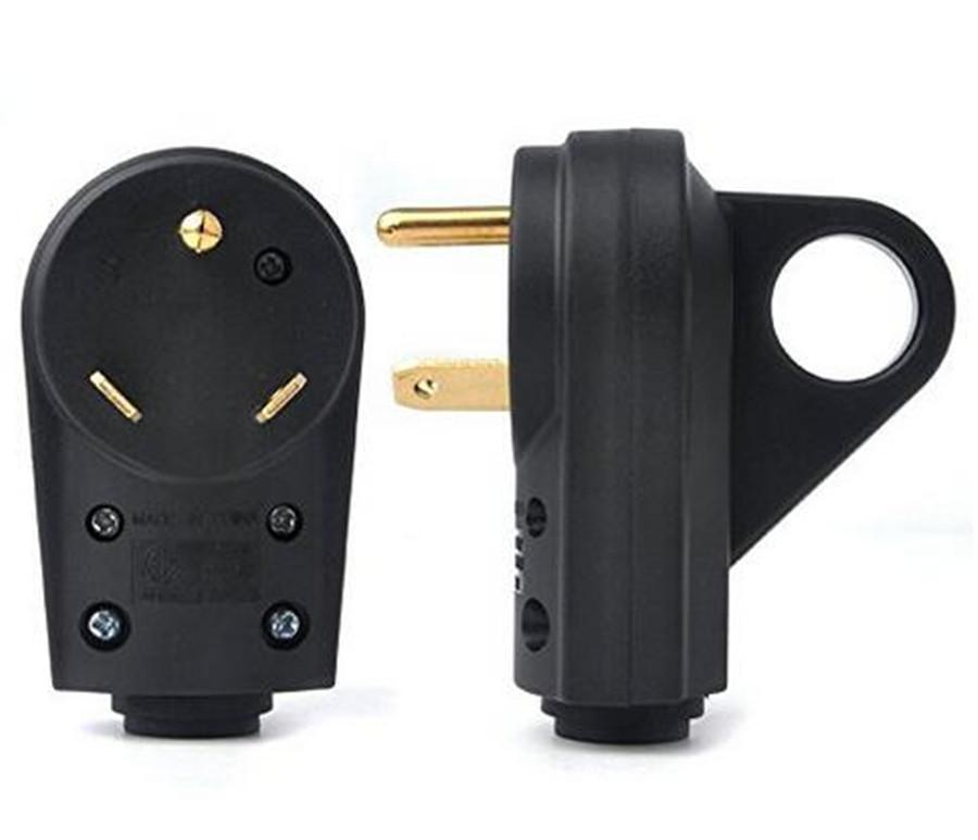 Запасной штекер с ручкой для дома на колесах/прицепа/кемпера, адаптер электрической вилки