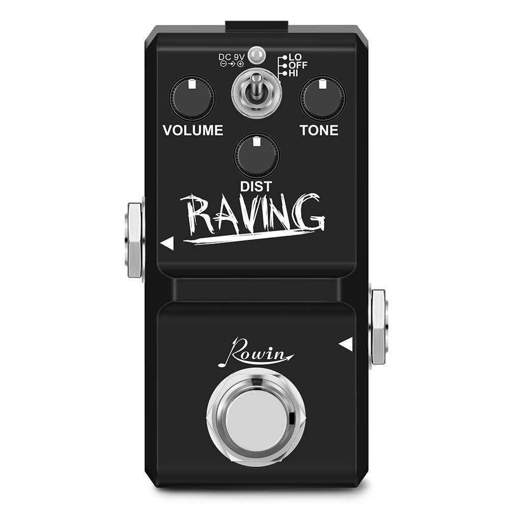ROWIN Guitar Pedal RAVING Guitar Heavy Metal Distortion Effect Pedal Ture Bypass Metal Shell Guitar Musical Parts & Accessory
