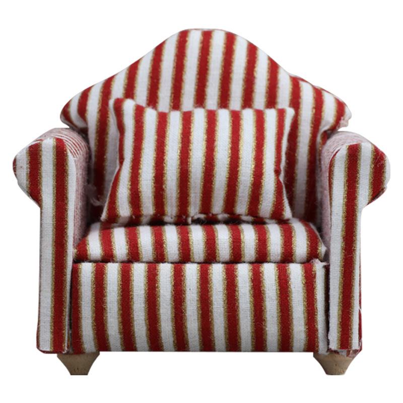 1:12 Миниатюрной мебели для кукольного домика - Одиночный диван для миниатюрной сцены и куклы OB11