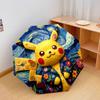 Зонт-трость с милым узором Pokemon, Автоматический складной зонт, 1 шт., Портативный зонт для путешествий, Уличный зонт, Подарок на день рождения