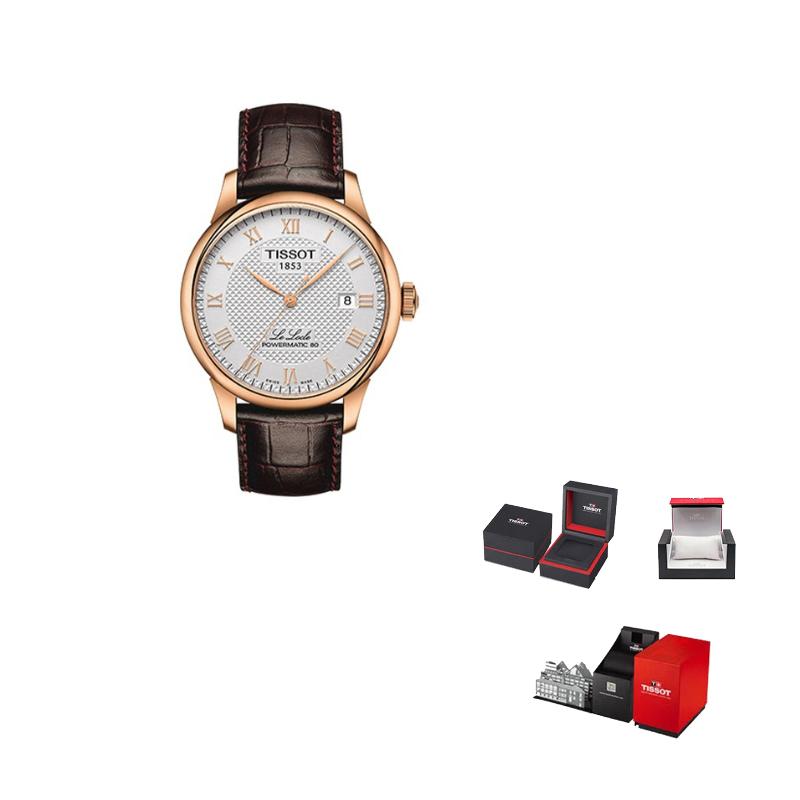 Tissot Коллекция Le Locle Механический механизм Мужские часы Часы 39,3 мм Серебристый циферблат Стальной корпус часов T006.407.36.033.00