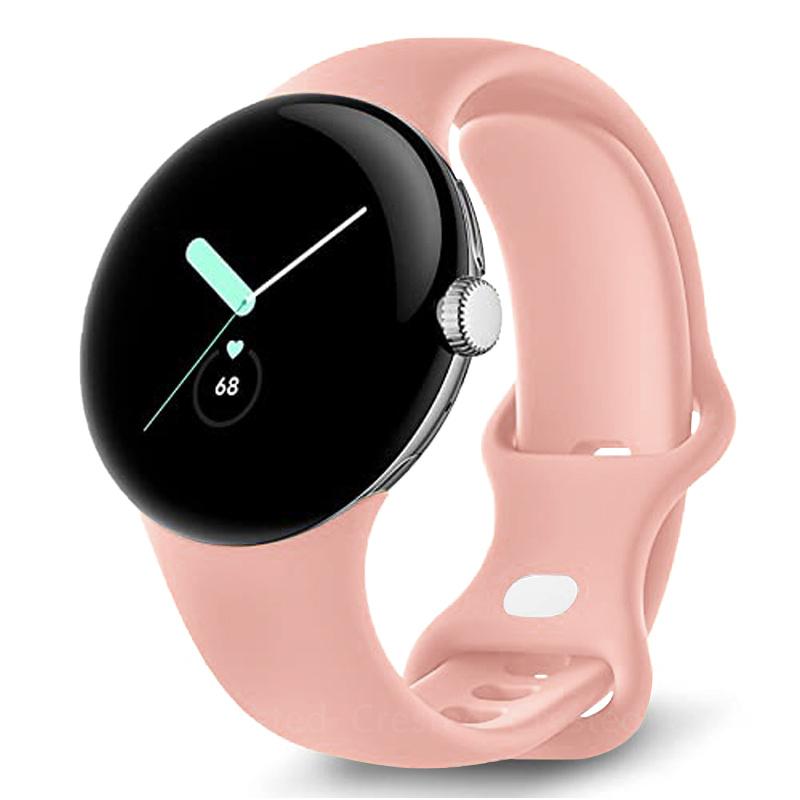 Силиконовый ремешок No Gap для умных часов Google Pixel Watch, браслет Correa, аксессуары, ремень для часов Pixel Watch Sport Active Band