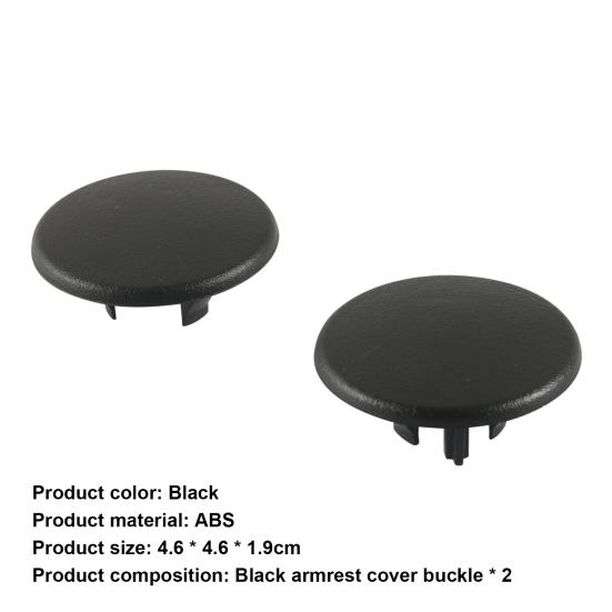 2Pcs Armrest Cap Compact Easy Installation ABS Rear Seat Armrest Cover Cap 15279689 15279690 for GMC Yukon XL 1500 2500 2007-2013