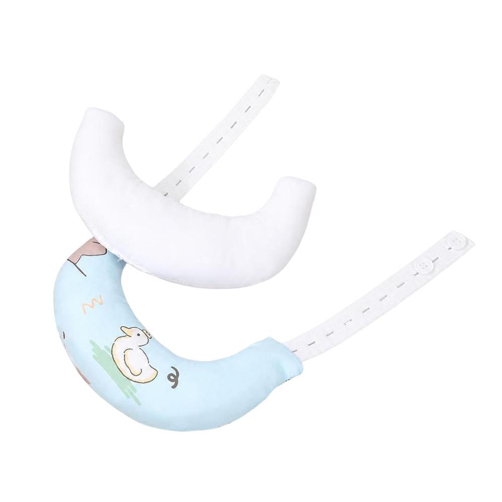 Cartoon Print Baby Neck Pillow Soft Filling Infant Support Pillow Baby Rest Pillow Stroller Use
