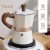 Кофеварка Moka Pot Espresso Maker 150 мл, легкая кофеварка для плиты, простая в использовании итальянская кофеварка для насыщенного эспрессо, латте, капучино