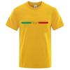 Italia Print Tshirt Men's Graphic Design O-Neck T-shirt Casual Comfy Tshirts For Summer Men's Clothing Tops For Daily Running