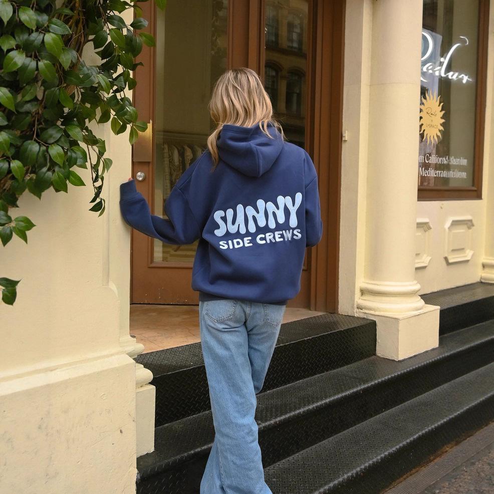 2025 Women's European & American Style Long Sleeve Pullover Printed Hoodie, Sizes S-5XL