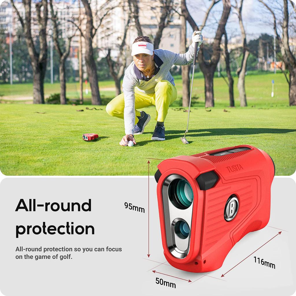 Силиконовый чехол TUSITA, совместимый с лазерным дальномером Bushnell PRO X3 Golf, красный X3+ -